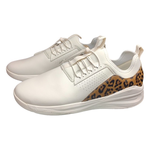 Clove Nurse Shoes Limited Edition Nursing Sneakers Animal Leopard Print Faux Fur - Picture 7 of 12